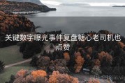 关键数字曝光事件复盘糖心老司机也点赞