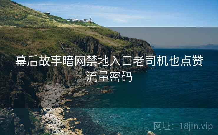 幕后故事暗网禁地入口老司机也点赞流量密码