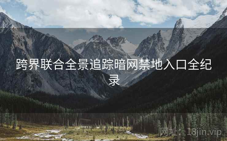 跨界联合全景追踪暗网禁地入口全纪录