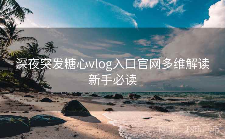 深夜突发糖心vlog入口官网多维解读新手必读